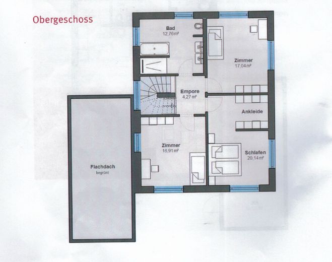 Grundriss Obergeschoss