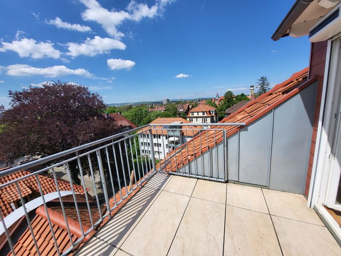 Ostviertel के प्रमुख स्थान पर! विशाल मेज़ानाइन छत-स्टूडियो, छत के टैरेस सहित, थिएटर के निकट, BG DG re – Dachterrasse