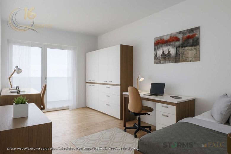 Penthouse (WE-10) - 152,26 m² - 4 Zimmer – Gästezimmer 1