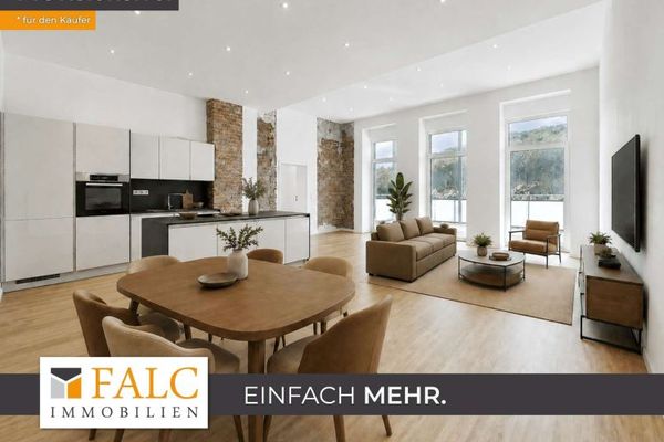 Loftliebe mit grünem Weitblick: Stilvolle 3-Zimmer-Wohnung mit Einbauküche & Balkon!