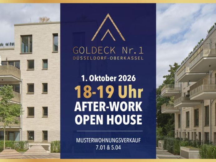 Musterwohnungsverkauf im Goldeck Nr. 1 - AFTER-WORK OPEN HOUSE/1. Oktober 2026 von 18:00 - 19:00 Uhr – Foto 1