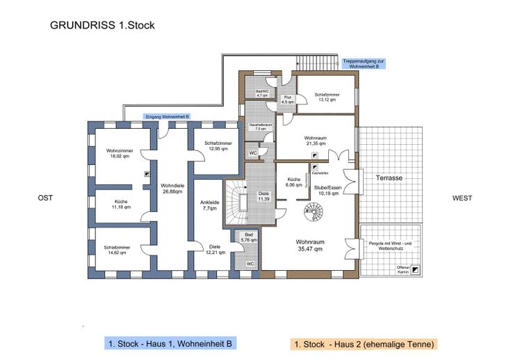 Grundriss 1.Stock 