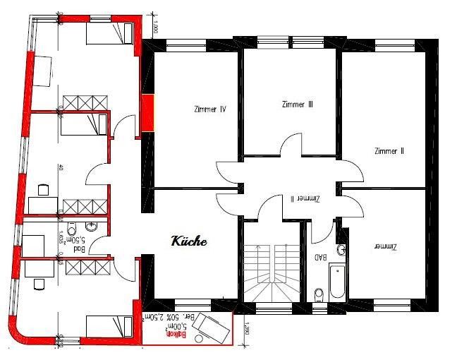 WG geeignet, 7 Zimmer, Balkon, PKW-Stellplatz, Tageslichtbäder – Foto 13
