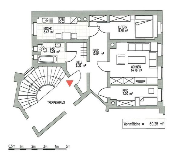 ANGER-CROTTENDORF + 3 ZIMMER + EINBAUKÜCHE + AB SOFORT FREI – Grundriss