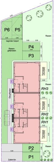 MEGA Fassadenbreite: 8,70 m - Raumgefühl wie im Stadthaus der Oberklasse!! Ruhig + zentral Wohnen! – Freiflächenplan 2026