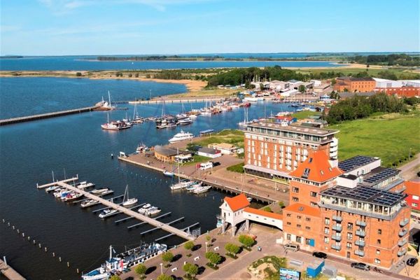 Einmaliger Blick aufs Wasser im historischen Speicher