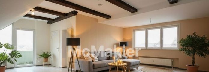 Renovierungsbedürftige, helle 3 Zimmer Wohnung mit Balkon in Astheim