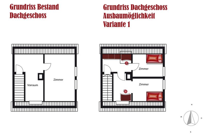 Dachgeschoss Variante 1