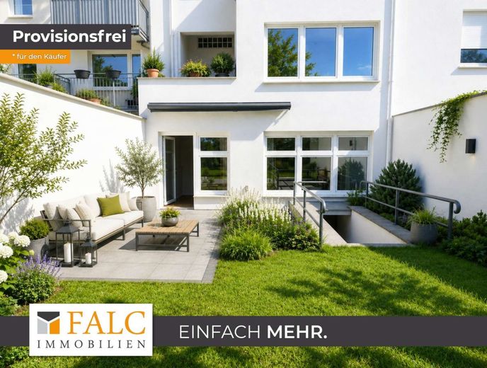 Urbaner Wohntraum mit Gartenflair - frisch renovierte Wohnung im Herzen der Stadt – Garten