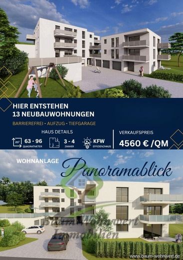 Provisions- &amp; Barrierefrei: Großzügige 3-Zimmer-Wohnung mit KfW-Förderung nahe Schwäbisch Gmünd – Panoramablick