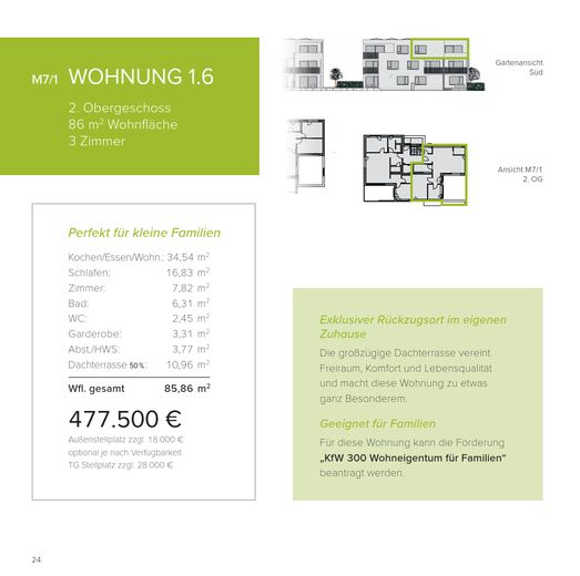 Neubau WHG 1.6 - M7/1 - 2. Obergeschoss - 86m² – Foto 1