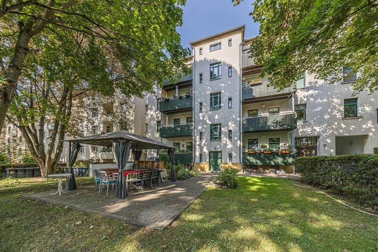 *Wohntraum: 2-R Altbau in Leipzig Stötteritz | Provisionsfrei | 4% Rendite + 4,25% AfA* – Hinteransicht