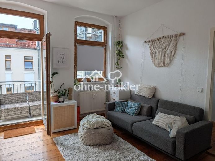 Provisionsfrei: Helle, bezugsfreie 2-Zimmer Altbauwohnung mit Südwest-Balkon im Florakiez – Foto 2