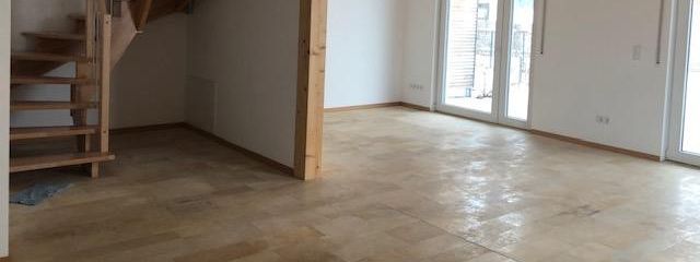 Accogliente casa bifamiliare ecologica a Brunn – Wohnzimmer