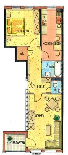 Großzügige 2-Zimmer mit Loggia, Wanne, Aufzug und Laminat in zentraler Lage! – GR