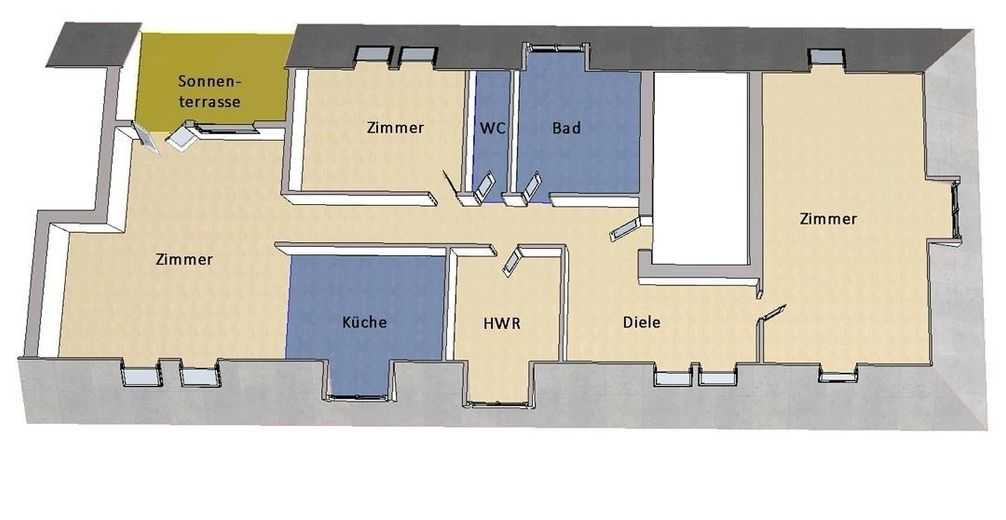 Apartamento ático de alta calidad de 3½ habitaciones, sin comisión y sin intermediario, con posibilidad de ampliación en el desván – Foto 26