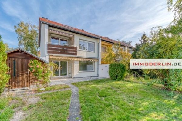 IMMOBERLIN.DE - Sympathisches Einfamilienhaus mit Südwestgarten & Garage in ruhiger Anliegerlage