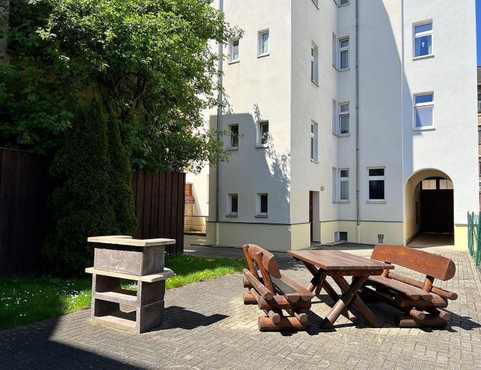 Hof-Garten mit Grillplatz