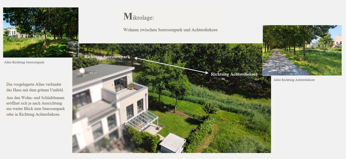 Oberneuland: Like-new end-of-terrace house with green views, roof terrace – commission-free – Zwischen Park und See wohnen