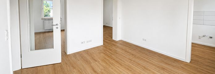 Wohnraum Blick zu Zimmern