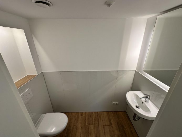 hochwertiger Erstbezug im kernsanierten Bauernhaus - Maisonette unter Reet am Elbdeich – Gäste WC im EG (ca. 2 qm)