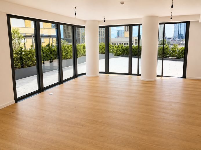GRAND TOWER UNIEK | Het enige appartement met een privéterras van ca. 121 m² – Wohnzimmer