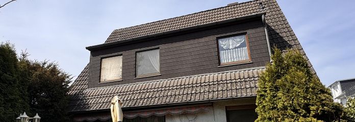 Family-friendly home with plenty of space in Berlin Rudow (near the underground station) – Blick vom Garten