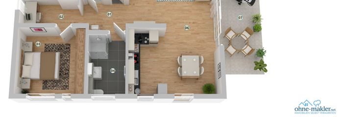 Grundriss Wo 1