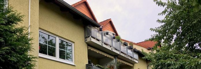 West- Ansicht mit Loggia