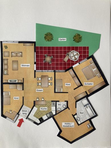 Grundriß Wohnung