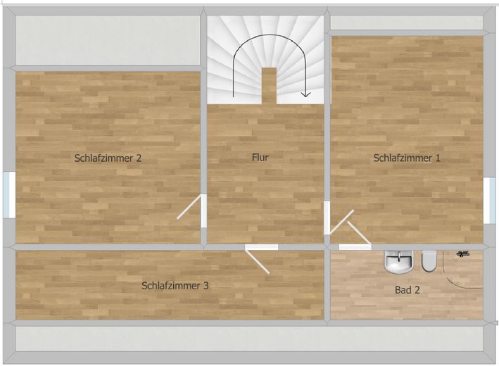 Affascinante casa indipendente in posizione tranquilla – vendita privata (senza agenzia) – Grundriss OG
