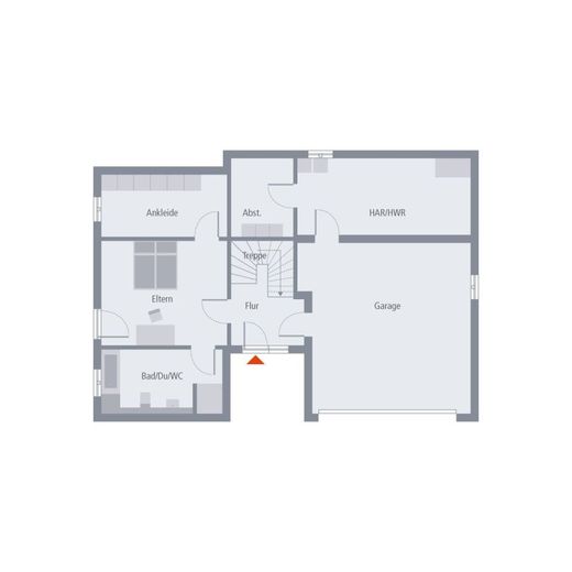 DESIGNHAUS FÜR DIE BESONDERE LAGE – Grundriss Erdgeschoss