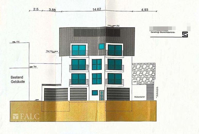 *GENEHMIGT* Neubauvorhaben: 6-Familienhaus in der Nähe des KI-Zentrums! - FALC Immobilien Heilbronn – So kann es aussehen! - Ost A.