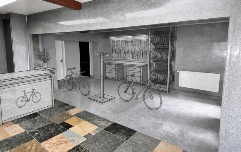​Arbeiten & Luxuriös Wohnen: Kernsaniertes Anwesen mit 114 m² Gewerbe-Areal & Autarkie-Technik – Gewerbe Visualisierung