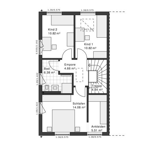 Build Your Way - Entscheide selbst, wie du bauen willst. – Grundriss OG