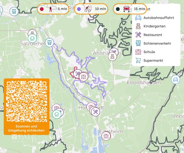 PROVISIONSFREI***Haushälfte - Eine Eigentumswohnung mit 2 Einheiten in Vogelbeck*** – Lageplan