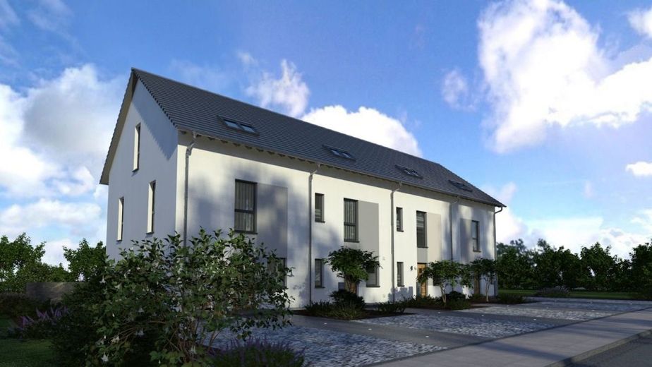 VIEL PLATZ FÜR DIE GANZE FAMILIE – Ansicht Eingang komplettes Reihenhaus