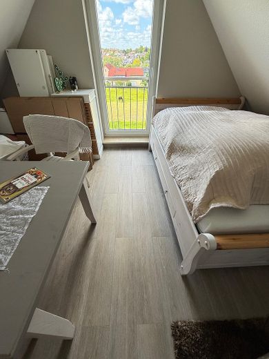 Schlafzimmer im Spitzboden