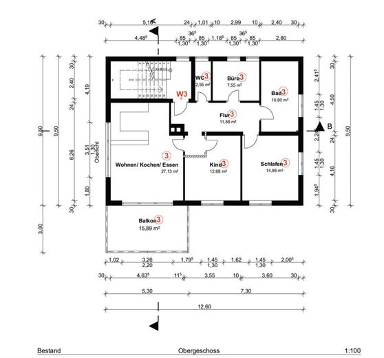 Grundriss Whg 3
