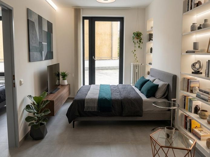 2-Zimmer Wohnung im Zentrum – Schlaf Zimmer 