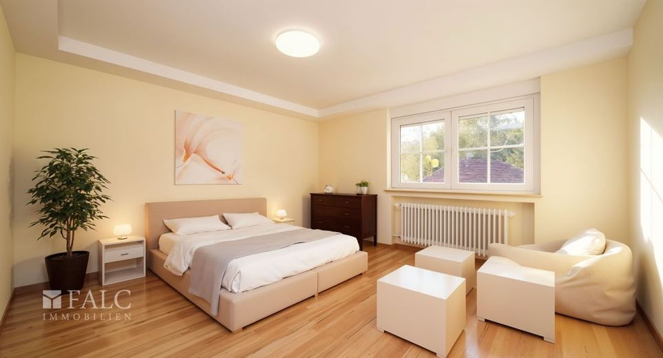 Geschäftsleute aufgepasst! Großzügiges Mietobjekt mit vielen Nutzungsmöglichkeiten - FALC Immobilien – mögl. Schlafzimmer (Vis.)