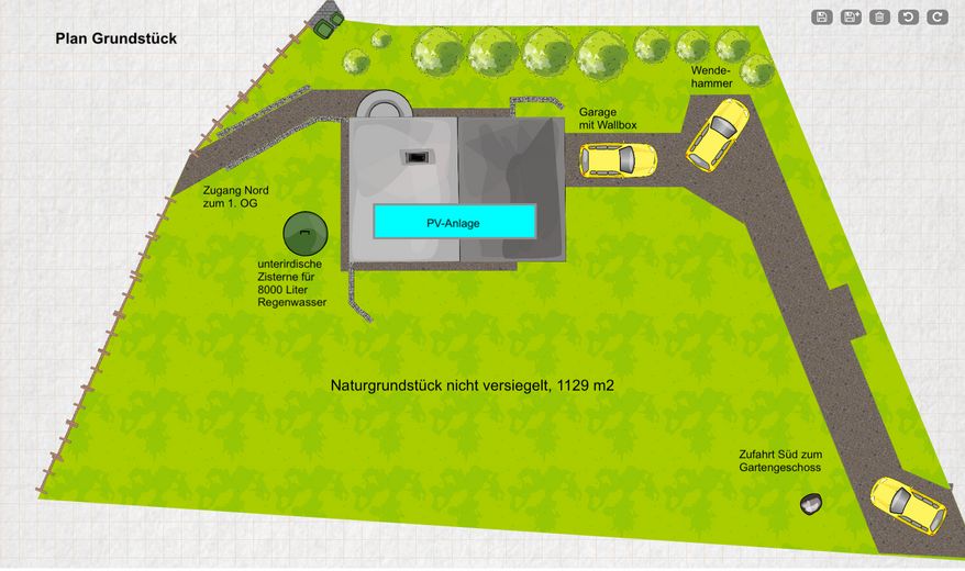 Plan vom Grundstück