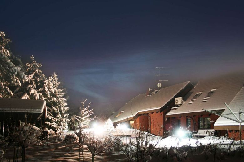 Architektenvilla am Waldrand bei Zerbst - jetzt zum attraktiven Preis &amp; sofort bezugsfertig! – Winteraufnahme Haus