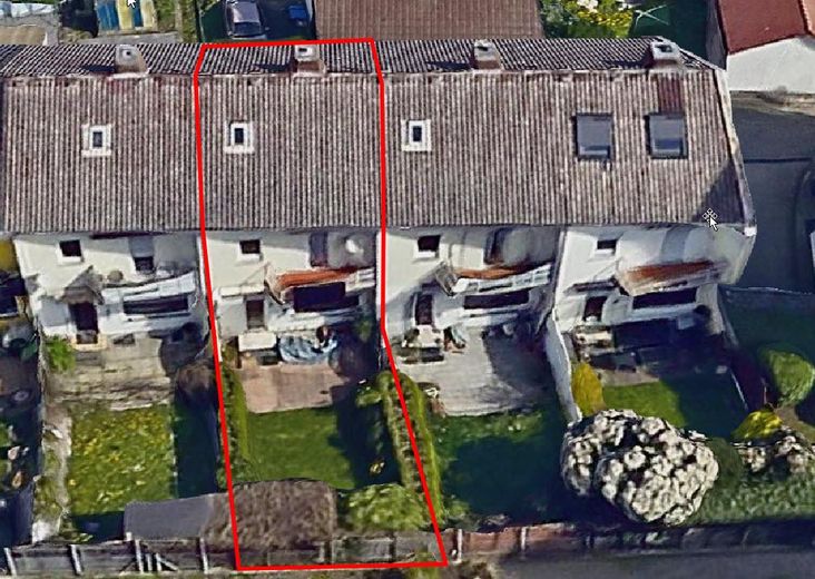 Reihenmittelhaus sehr zentral in Friedrichshafen 600 m vom Bodensee – Lage Schrägluftbild 2