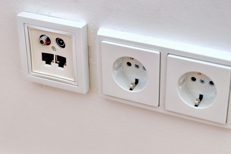 TV- und LAN-Anschlussdosen