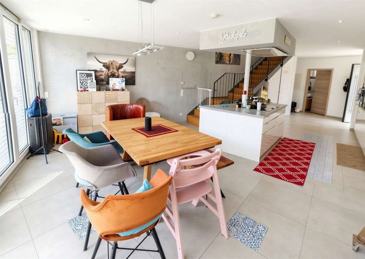 BS - Querum - Exklusives Doppelhausensemble mit moderner Architektur, hohem Wohnkomfort und Garten – Neubau - EG Essbereich mit Küche