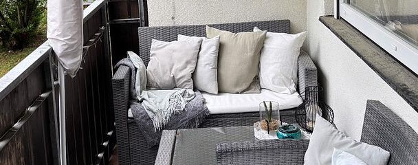 Gemütlicher Balkon