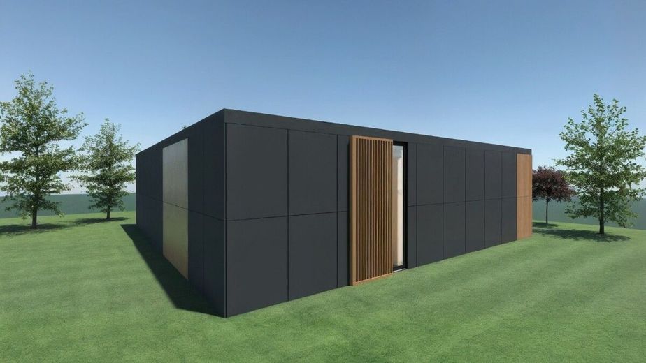 Exquisites Baugrundstück inkl. Baugenehmigung für einen Designer Bungalow mit ca. 77 qm Wohnfläche – Visualisierung