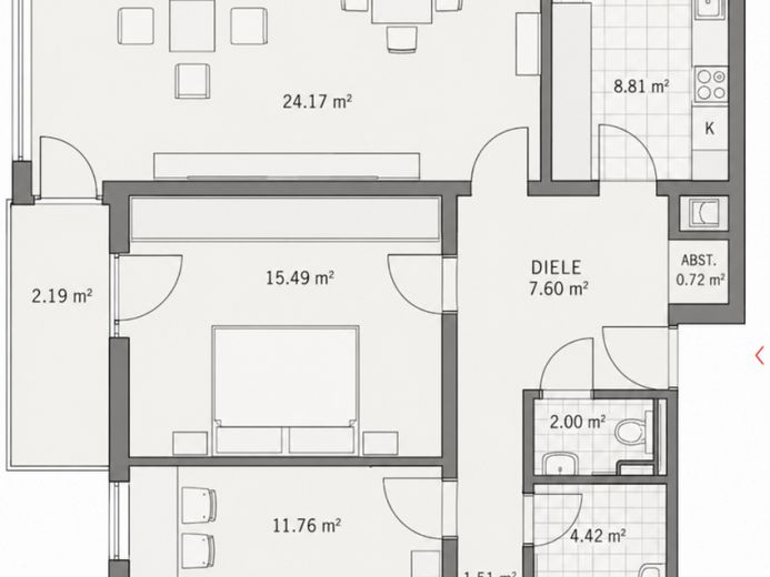3-Zi. Erdgeschoss-Wohnung mit Balkon, sofort beziehbar – Foto 1