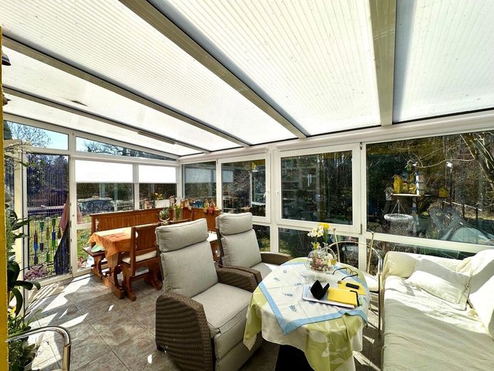 HORN IMMOBILIEN ++ gemütliches Zuhause in Wilsickow bei Pasewalk, ruhige Lage! – beheizter Wintergarten